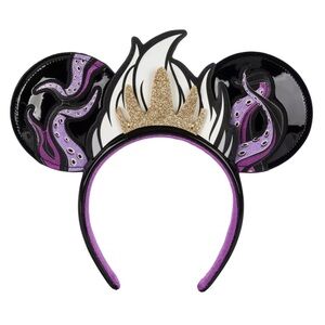 Authentic Disney URSULA Minnie Mouse Ears Headband - NWT